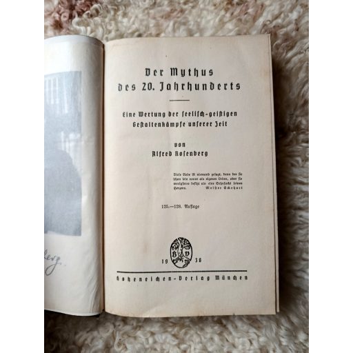 Der Mythus des 20. Jahrhunderts ( The myth of the 20th century)