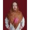 Leather hood with silk  (light brown)