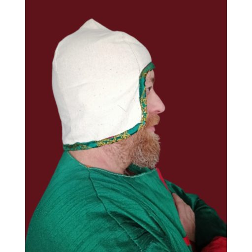 Linen cap, silk edges - steppe