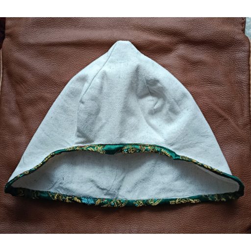 Linen cap, silk edges - steppe