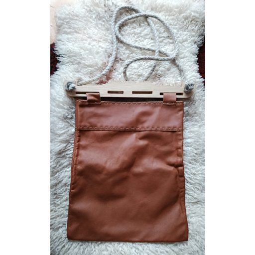 Hedeby wooden part, Viborg leather bag, rope string shoulderbag