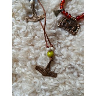 Mjölnir on a leather strap